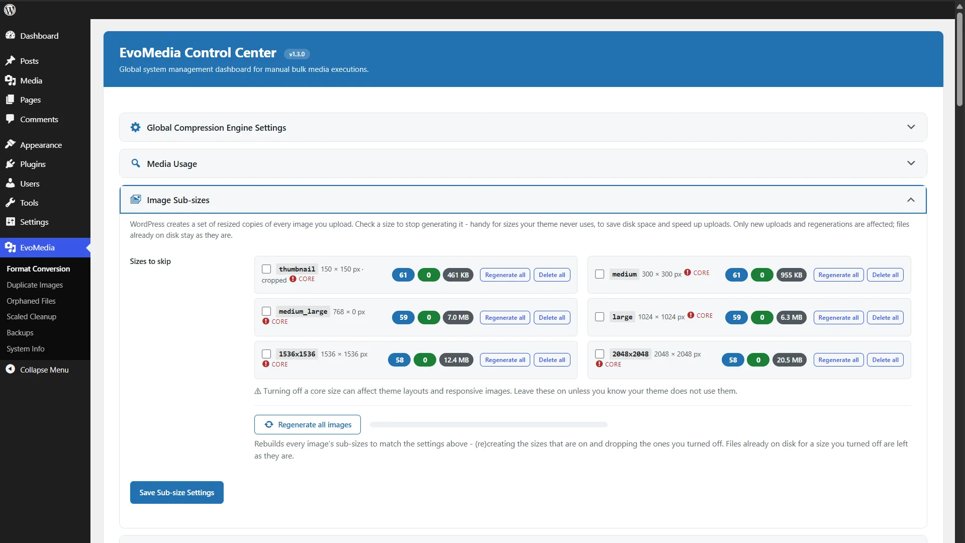 09-evomedia-pro-130-delete-image-subsizes-library-wide Deleting an image sub-size library-wide in WordPress with EvoMedia Pro